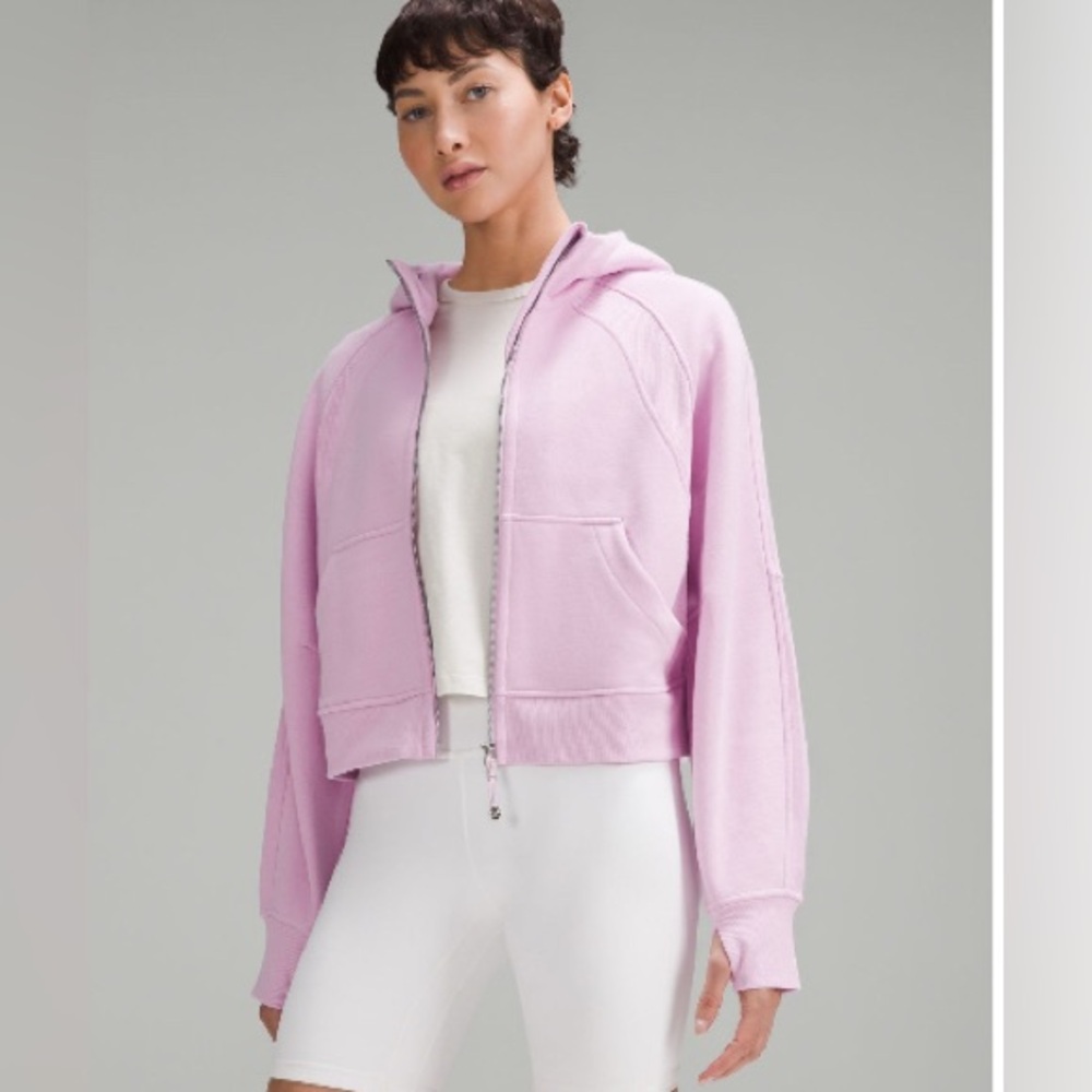 Lululemon scuba oversized full-zip hoodie vita pink xs/s